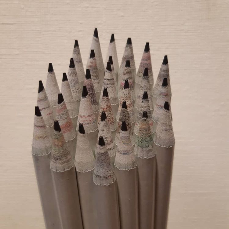 Creativos lápices con materiales reciclados