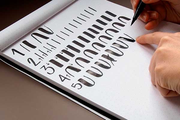 ejercicios diferentes para lettering